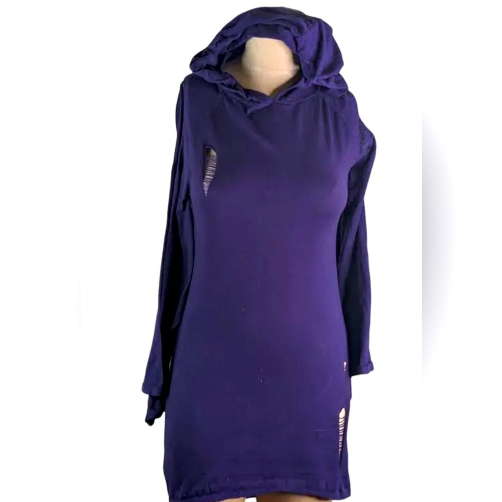 Killstar Hooded Whimsygoth Purple Sweater Dress